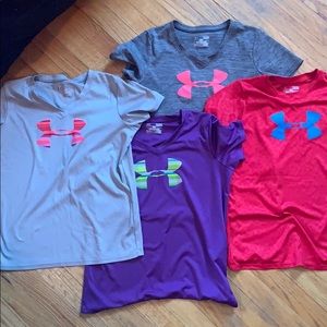 Excellent Condition Youth Large UA dri-fit shirts